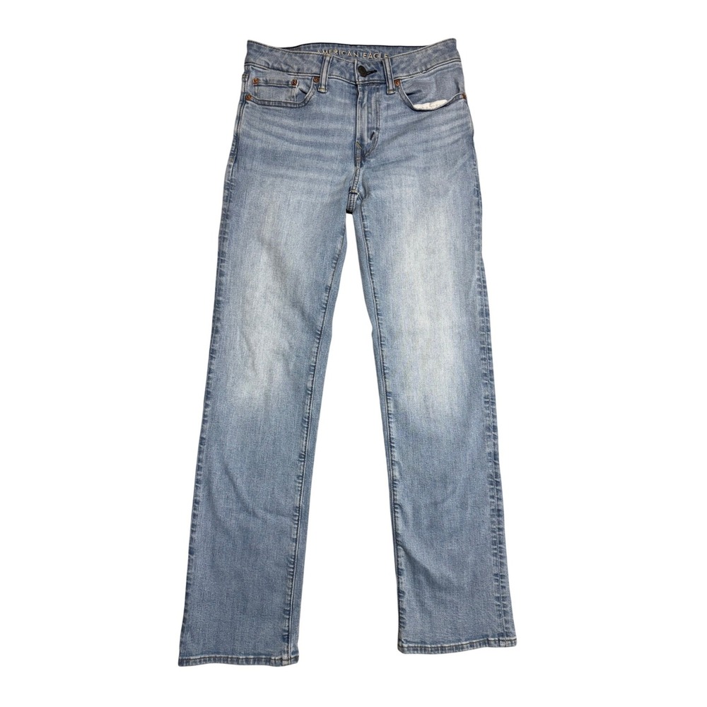 American Eagle Airflex+ Original Bootcut Jeans Light Wash Blue 28x34